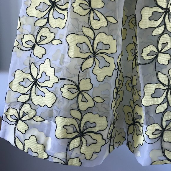 Maje Organza Floral Embroidered Midi Skirt (NWT) - Picture 3 of 16